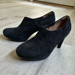 Clarks Women’s Suede Black Booties